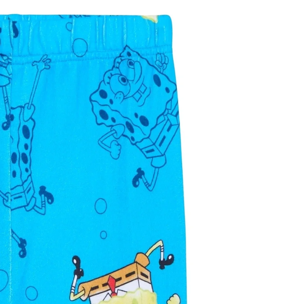 NWT Spongebob Squarepants Boys Pajamas Set Size 10 Blue Long Sleeve Cartoon Gift